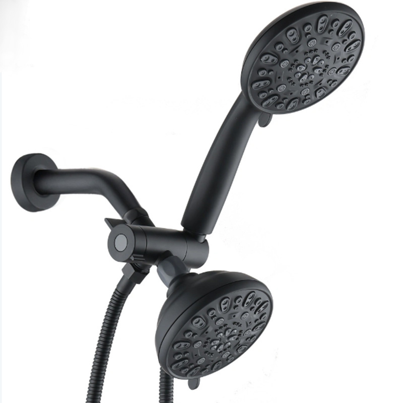 Matte Black 2 in 1 Dual Shower Combo Kit