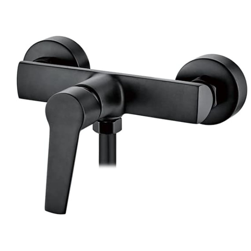 Matt Black Wall Mounted Exposed Shower Mixer