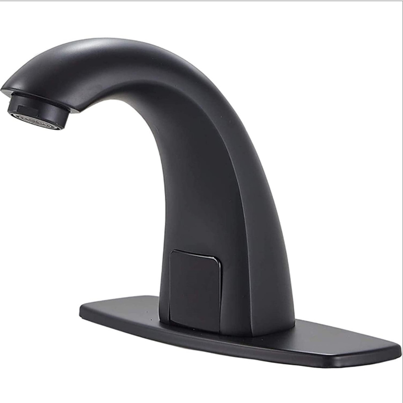 Matte Black Automatic Touchless Motion Sensor Basin Taps