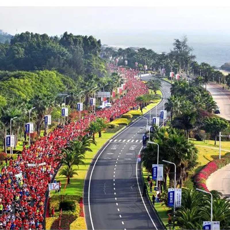 beautiful marathon runway in xiamen