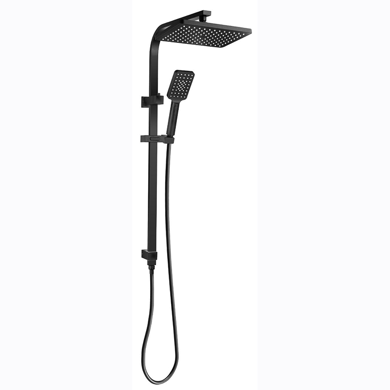 Matte Black Rain Shower Kits with Shower Bar