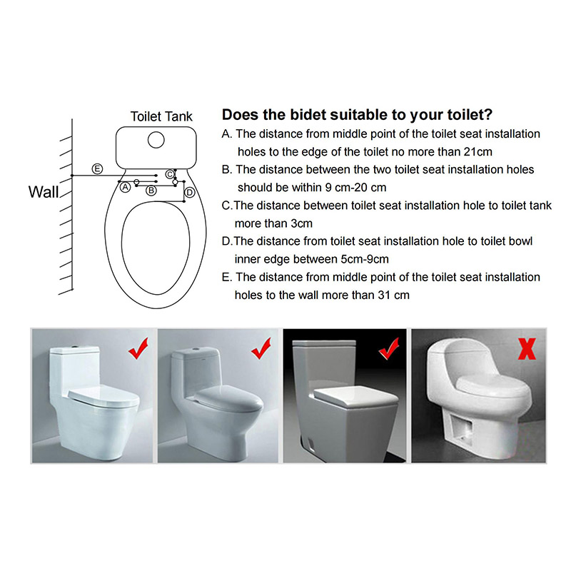 Non-electric Cold Water Bidet Toilet Attachment