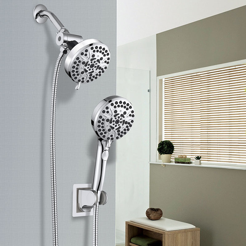 ceiling mounted rain shower head with handheld